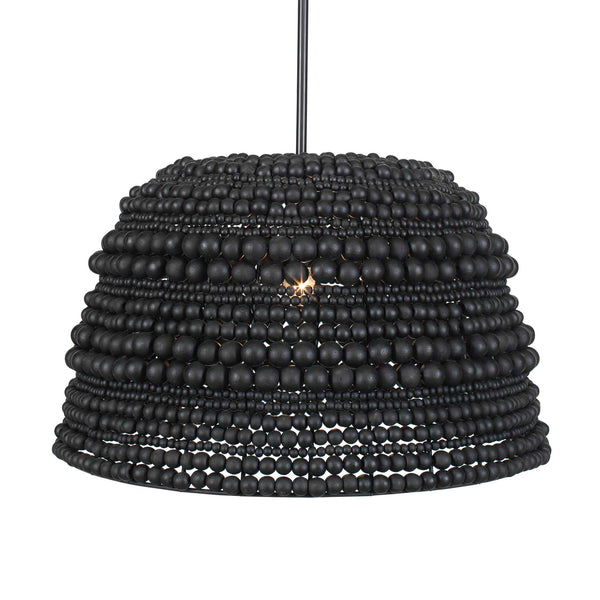 Uttermost Persephone Black Bead 1 Light Pendant