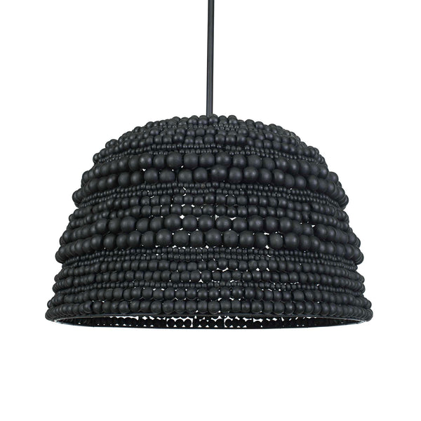 Uttermost Persephone Black Bead 1 Light Pendant