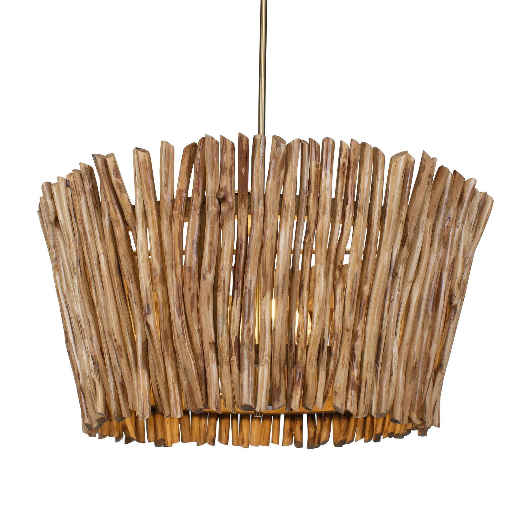 Uttermost Rhea 4 Light Wood Branch Chandelier