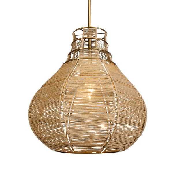 Uttermost Hestia 1 Light Natural Rope Pendant