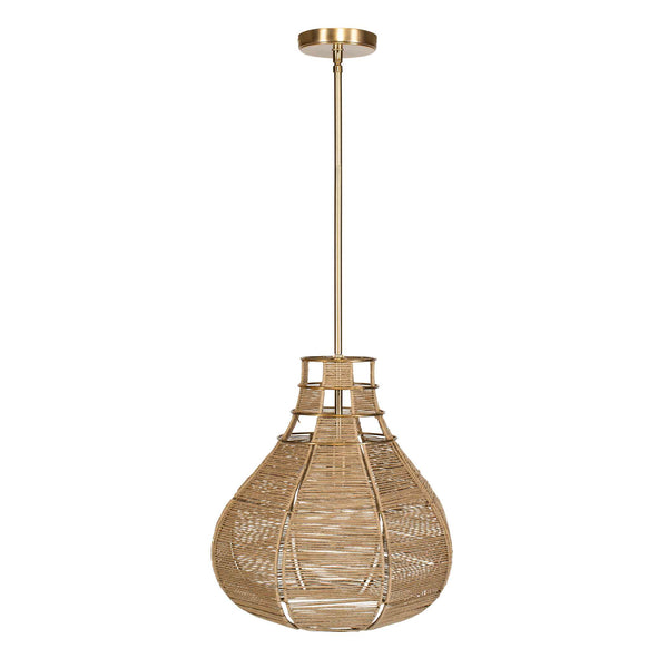 Uttermost Hestia 1 Light Natural Rope Pendant