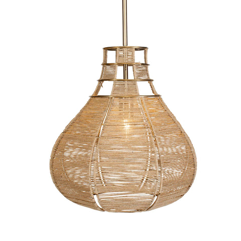 Uttermost Hestia 1 Light Natural Rope Pendant