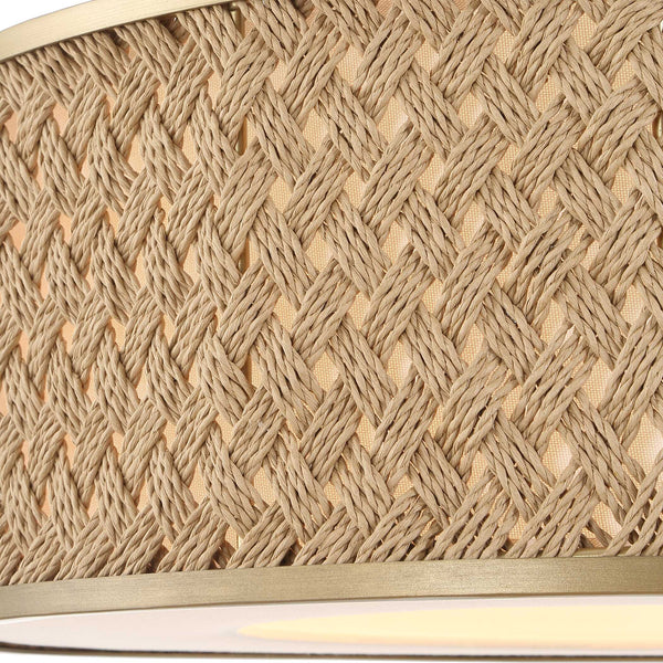 Uttermost Pinchot 4 Light Rattan Drum Pendant