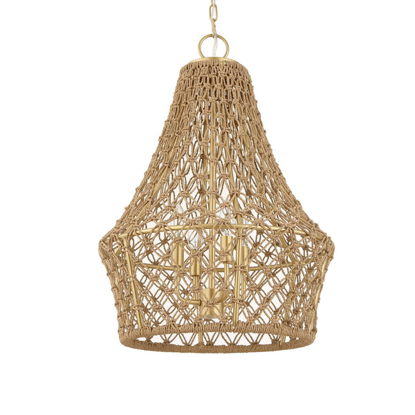 Uttermost Macrame 4 Light Rope Pendant