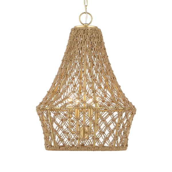 Uttermost Macrame 4 Light Rope Pendant