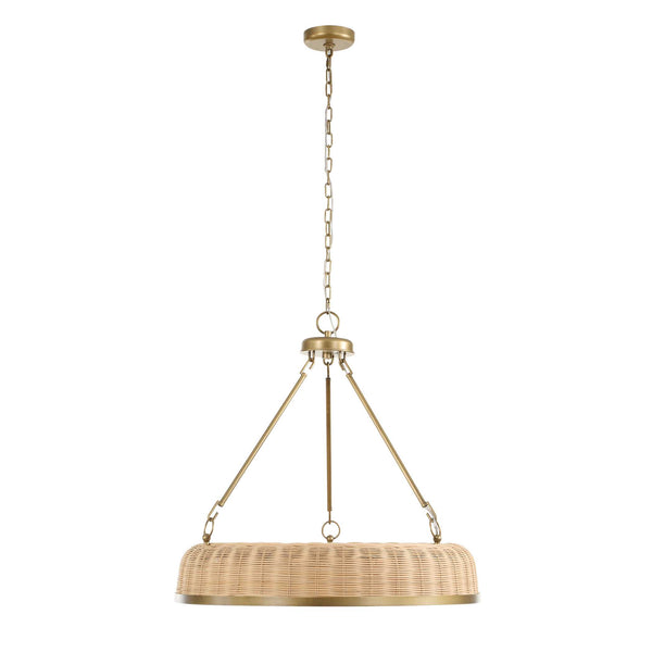 Uttermost Ladakh 9 Light Round Wicker Pendant