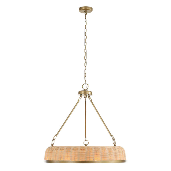 Uttermost Ladakh 9 Light Round Wicker Pendant