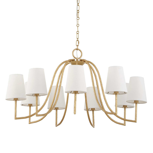 Uttermost Seville 9 Light Gold Chandelier