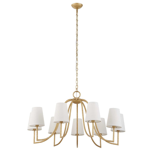 Uttermost Seville 9 Light Gold Chandelier