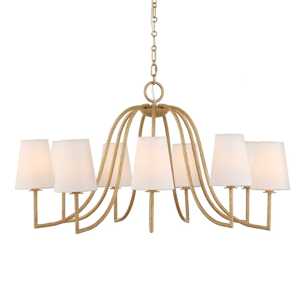 Uttermost Seville 9 Light Gold Chandelier