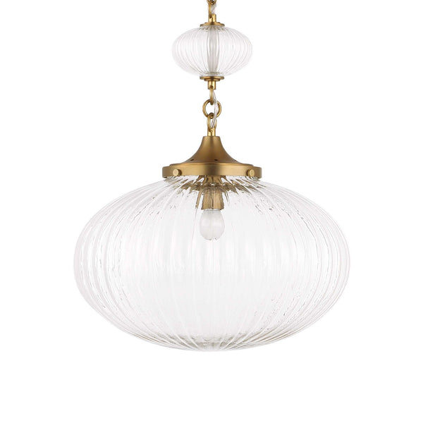 Uttermost Bellaire 1 Light Glass Shade Pendant