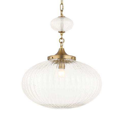 Uttermost Bellaire 1 Light Glass Shade Pendant
