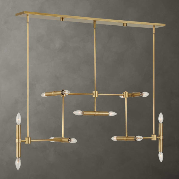 Uttermost Cadre 14 Light Modern Linear Pendant
