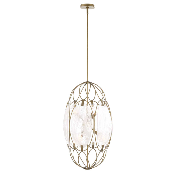 Uttermost Valencia 6 Light Glass Panel Pendant