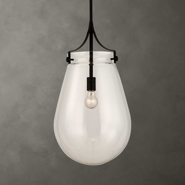 Uttermost Dewdrop 1 Light Glass Shade Pendant