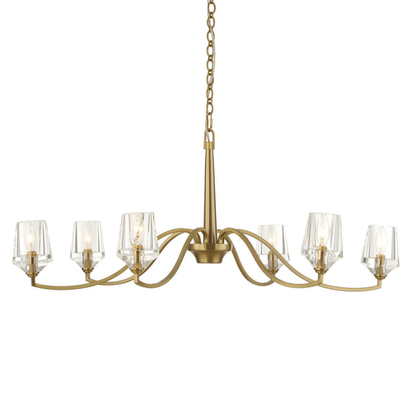 Uttermost Barcelona 6 Light Brass Chandelier