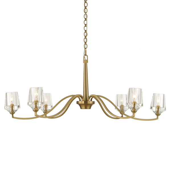 Uttermost Barcelona 6 Light Brass Chandelier