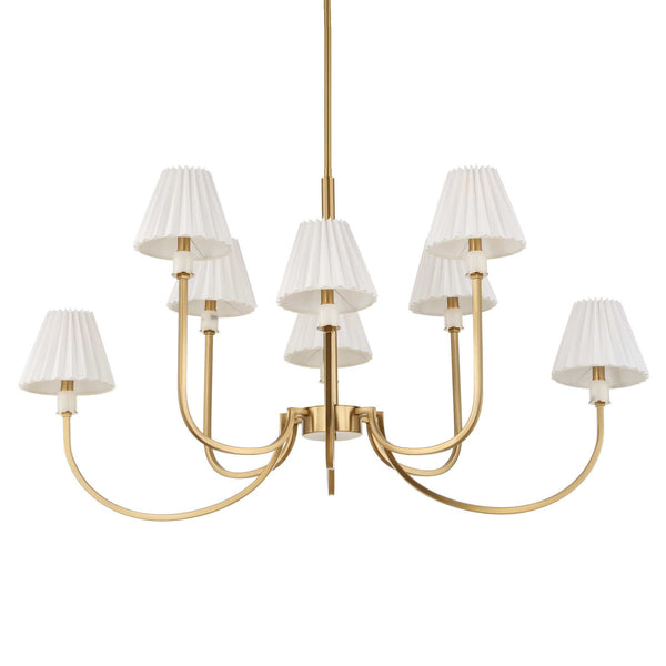 Uttermost Poppins 8 Light Brass Chandelier