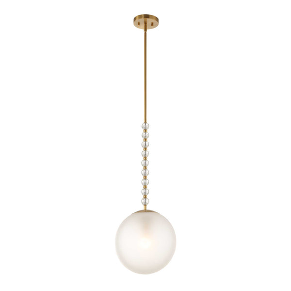 Uttermost Ripple 1 Light Frost Glass Pendant