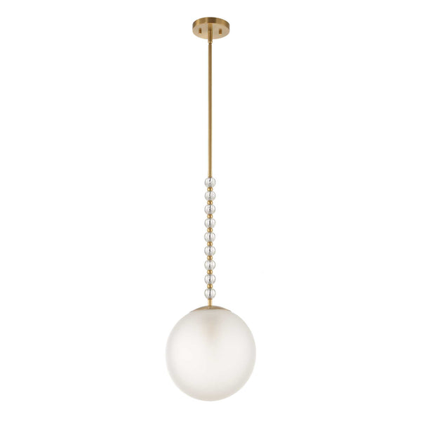 Uttermost Ripple 1 Light Frost Glass Pendant