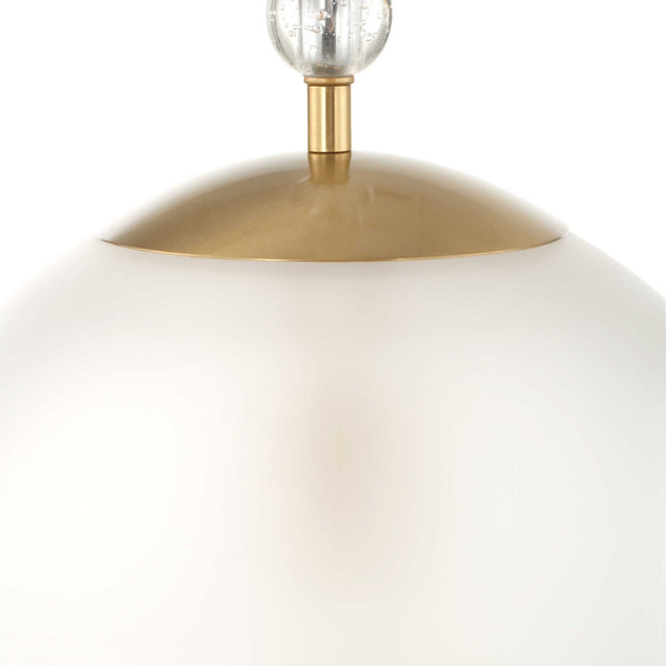 Uttermost Ripple 1 Light Frost Glass Pendant