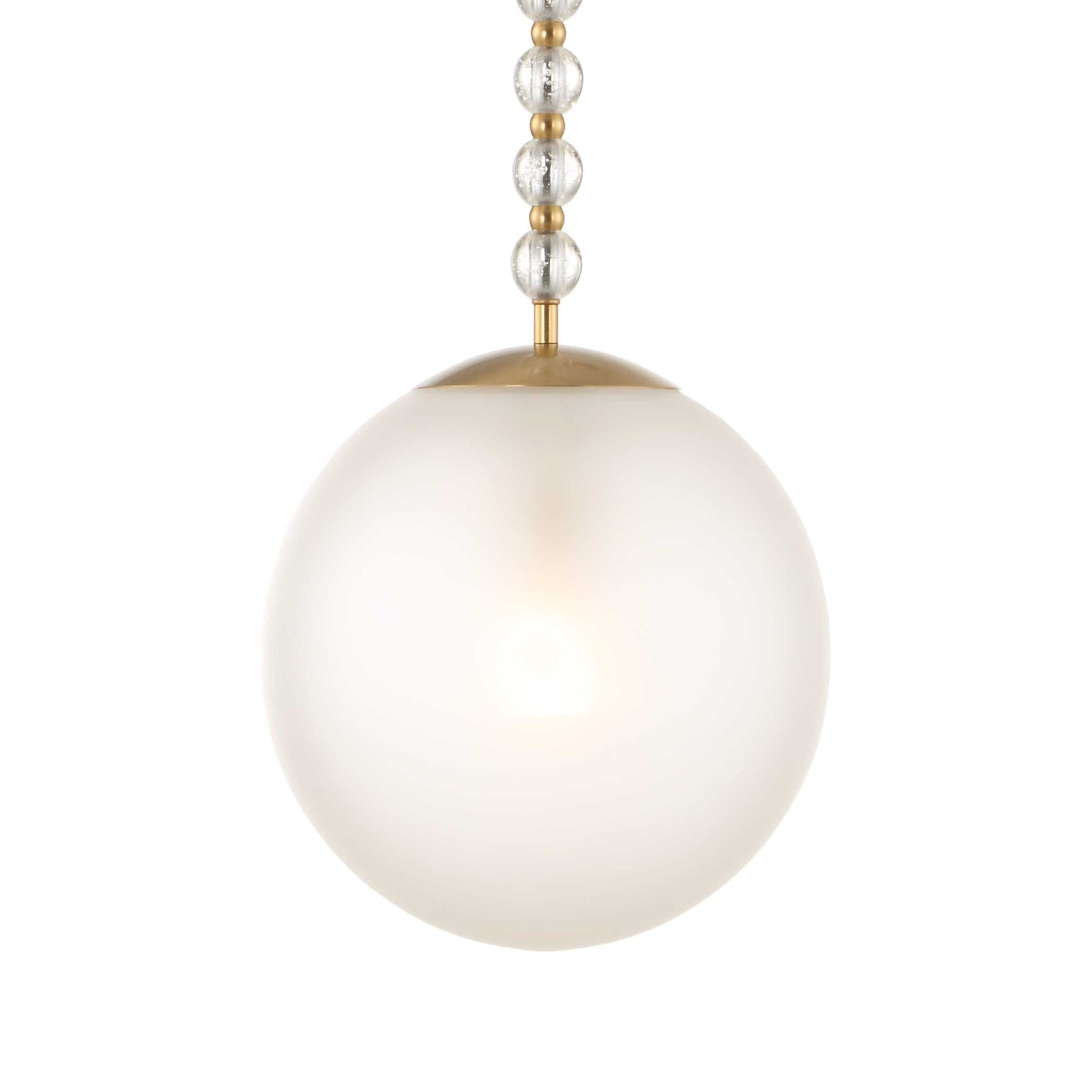Uttermost Ripple 1 Light Frost Glass Pendant