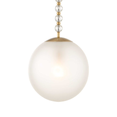 Uttermost Ripple 1 Light Frost Glass Pendant