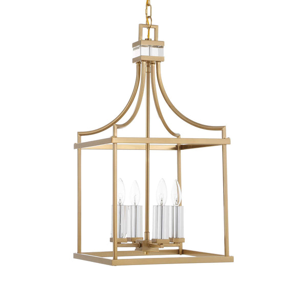 Uttermost Montreal 4 Light Brass Lantern Pendant