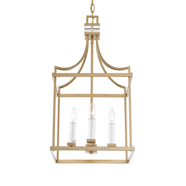 Uttermost Montreal 4 Light Brass Lantern Pendant