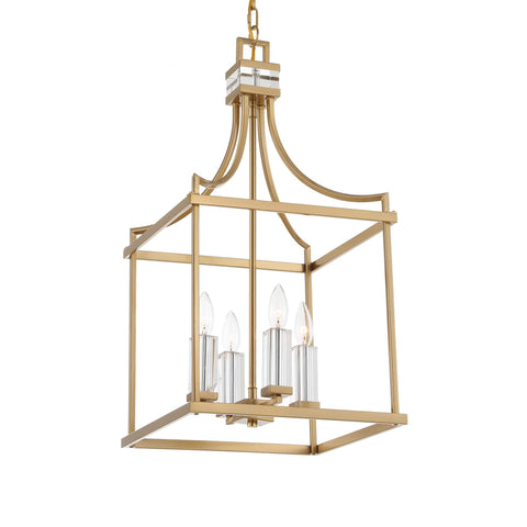 Uttermost Montreal 4 Light Brass Lantern Pendant