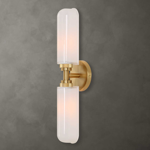 Uttermost Wellsville 2 Lt Brass Sconce