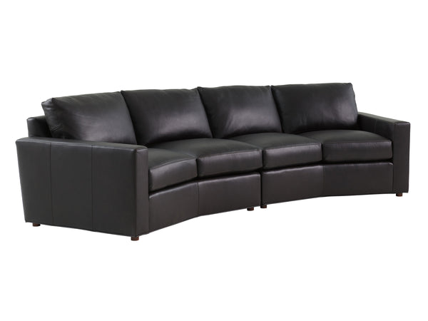 Ashbury Chocolate Leather Sectional