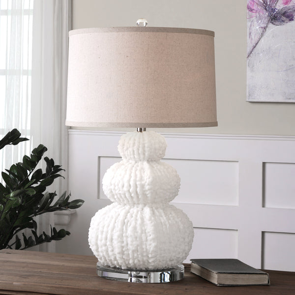 Uttermost Fontanne Shell Ivory Table Lamp