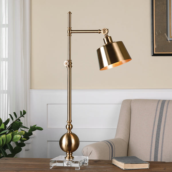 Uttermost Laton Brushed Brass Task Lamp