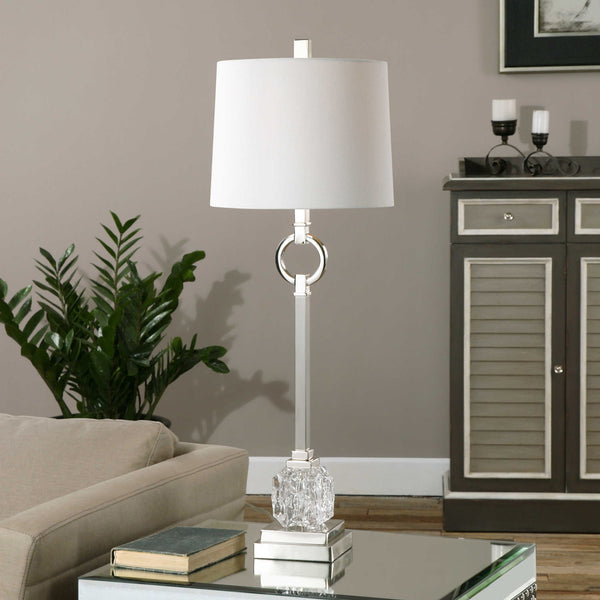 Uttermost Bordolano Polished Nickel Buffet Lamp