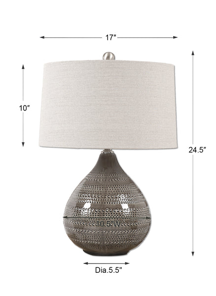 Uttermost Batova Smoke Gray Lamp