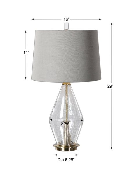 Uttermost Spezzano Crackled Glass Lamp