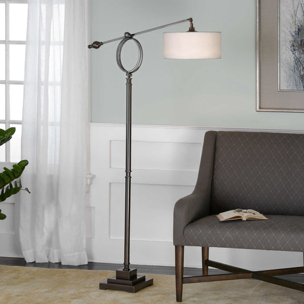 Uttermost Levisa Brushed Bronze Floor Lamp