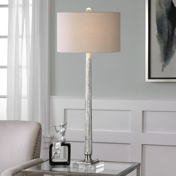 Uttermost Fiona Ribbed Mercury Glass Lamp