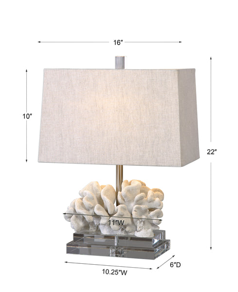 Uttermost Coral Sculpture Table Lamp