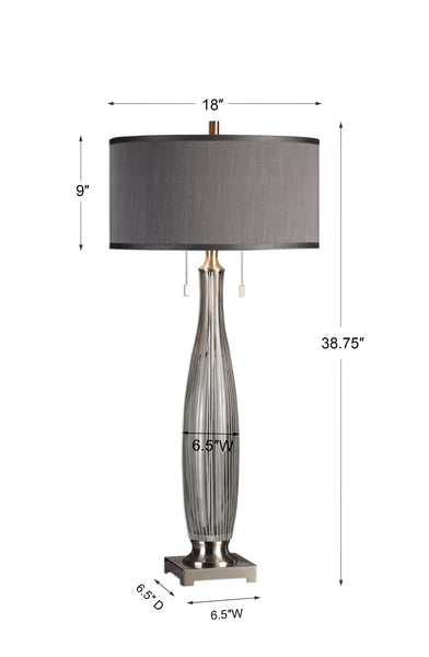 Uttermost Coloma Gray Glass Table Lamp