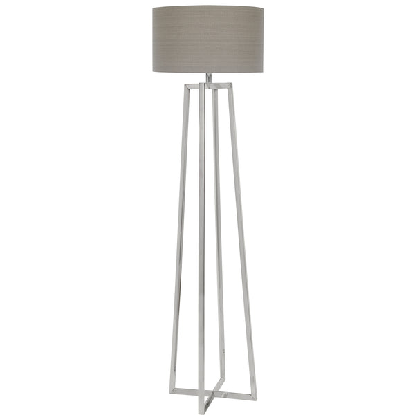 Uttermost Keokee Polished Nickel Floor Lamp