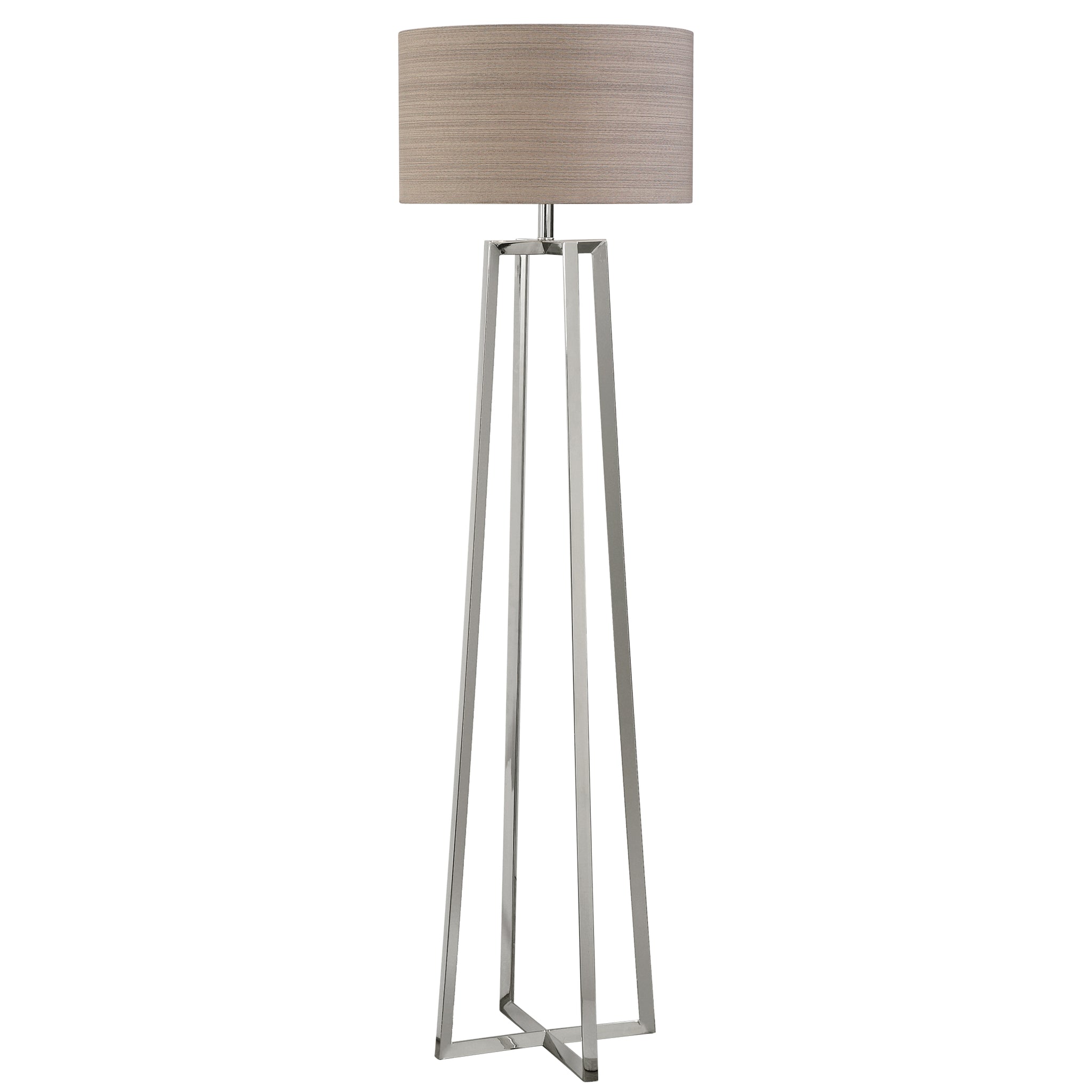 Uttermost Keokee Polished Nickel Floor Lamp