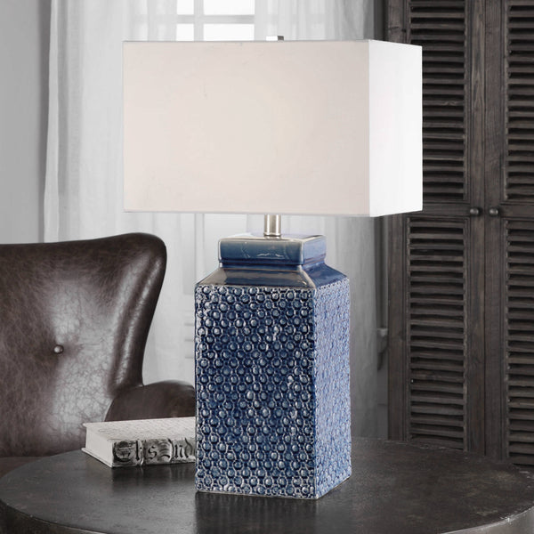 Uttermost Pero Sapphire Blue Lamp