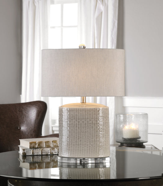 Uttermost Modica Taupe Ceramic Lamp