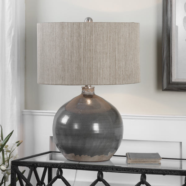 Uttermost Vardenis Gray Ceramic Lamp