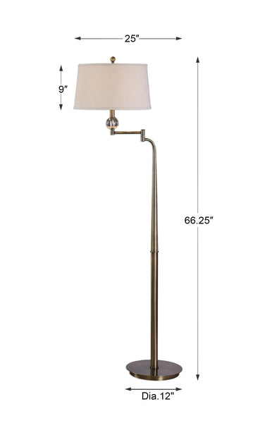 Uttermost Melini Swing Arm Floor Lamp