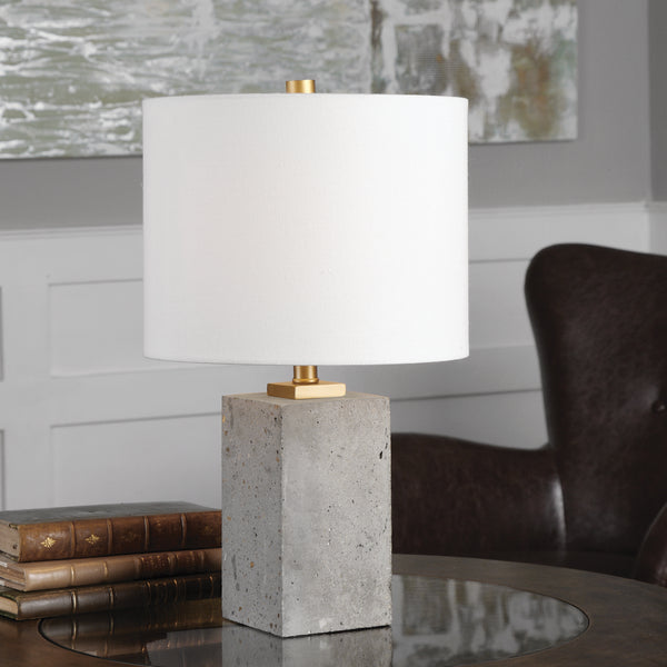 Uttermost Drexel Concrete Block Lamp