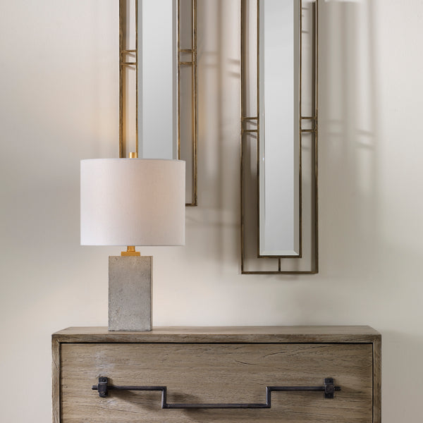 Uttermost Drexel Concrete Block Lamp