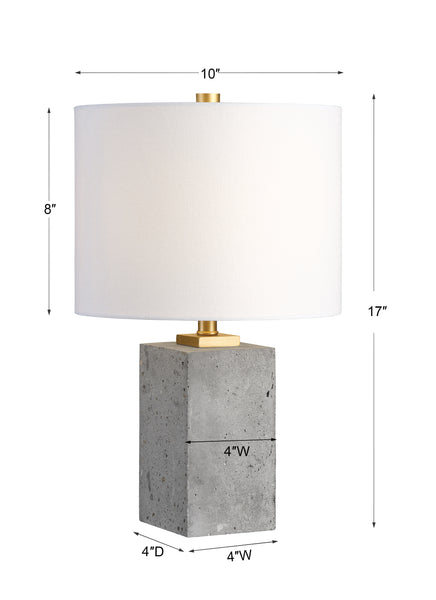 Uttermost Drexel Concrete Block Lamp